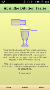 Absinthe Dilution Faerie