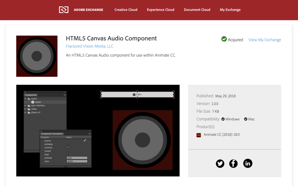 Animate CC – HTML5 Canvas Audio Component – In Flagrante Delicto!